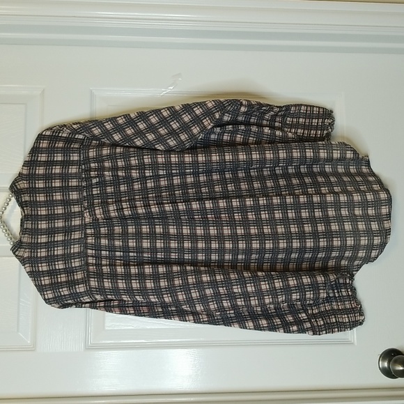 Free People One Plaid Miles Tuxedo Shirt Size Xs - Picture 10 of 14